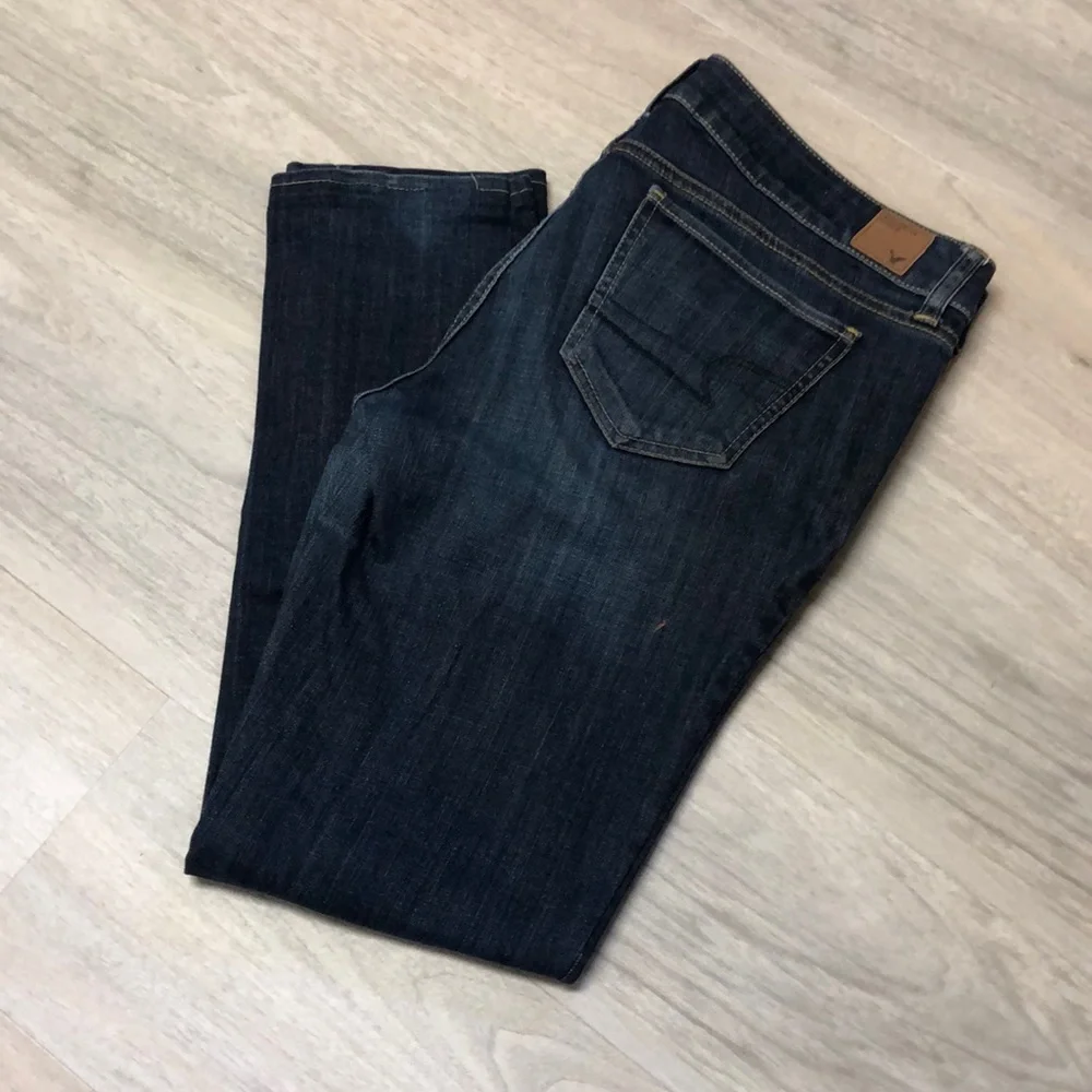 American Eagle Straight Leg Stretch Jeans Size 12 - Picture 4 of 16